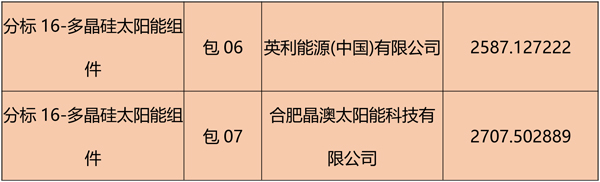 國網(wǎng)2018綜合能源服務(wù)項(xiàng)目招標(biāo)光伏組件、逆變器中標(biāo)名單